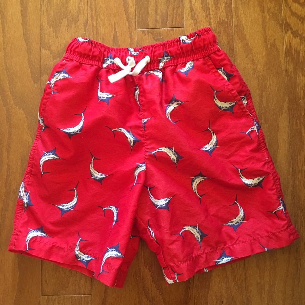 J. Khaki boys Swim trunks. Size 6